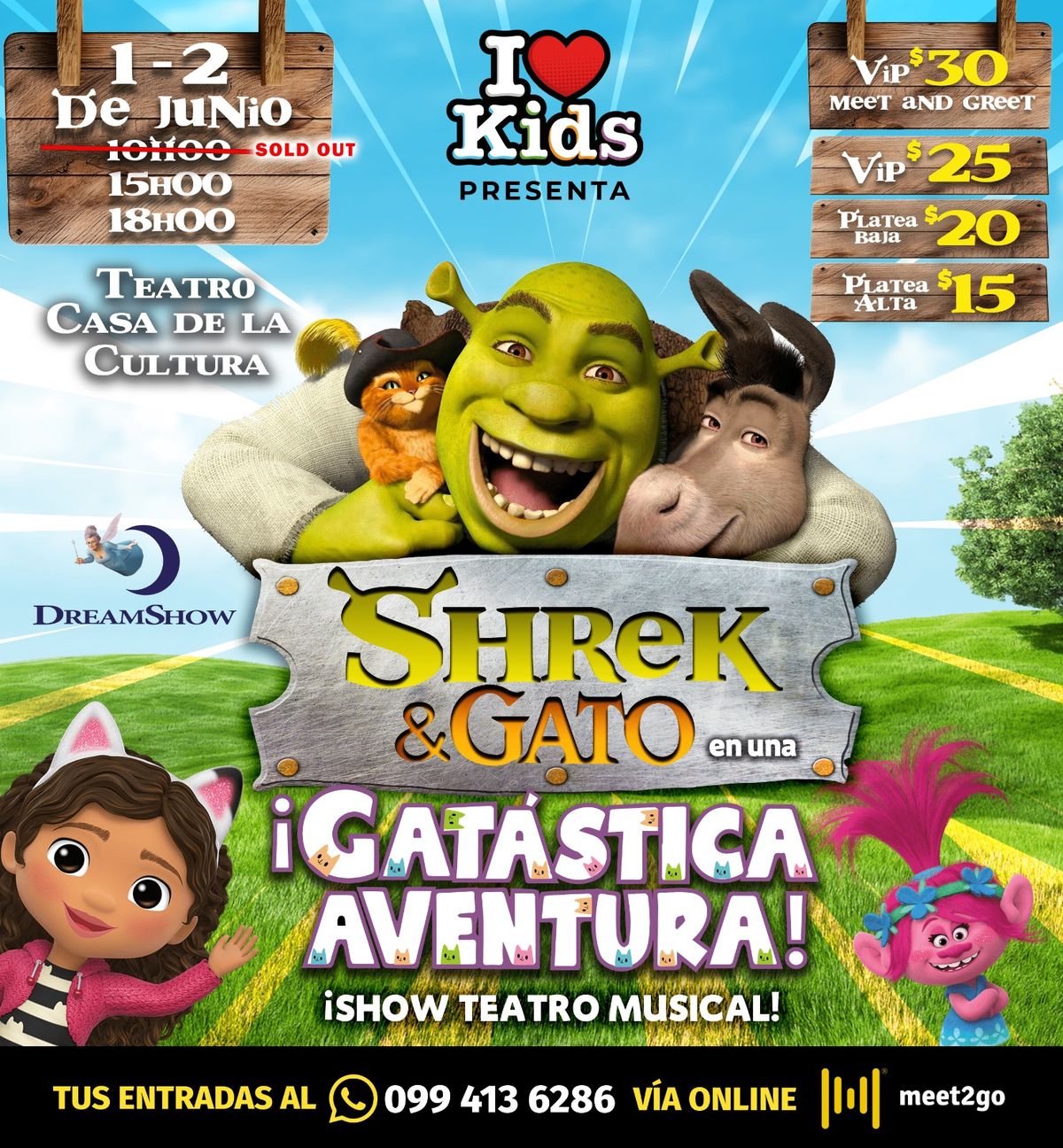 SHREK Y GATO - Tour