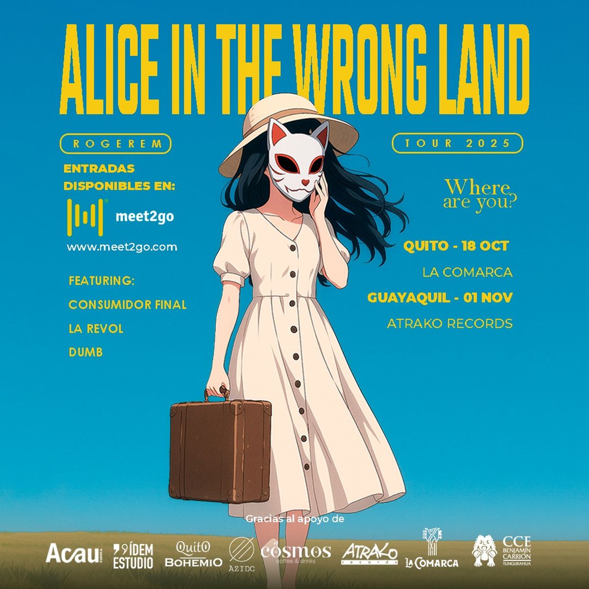 ALICE IN THE WRONG LAND – TOUR 2025 - Tour